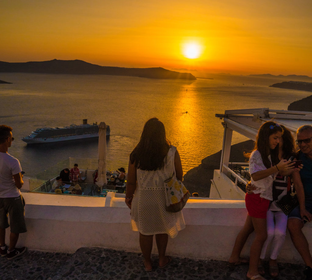 O que fazer em Oia Santorini Grecia, pôr do sol